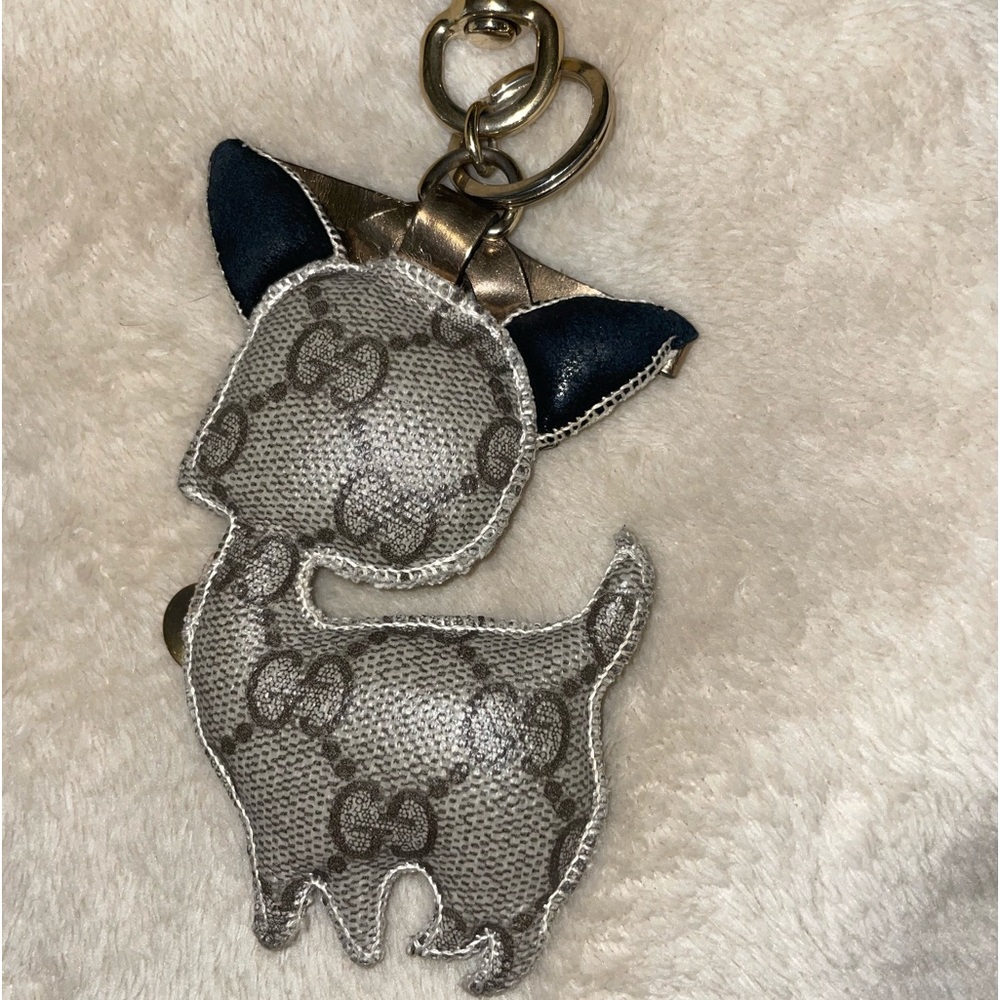 Limited edition Gucci bag charm of a Chihuahua!
